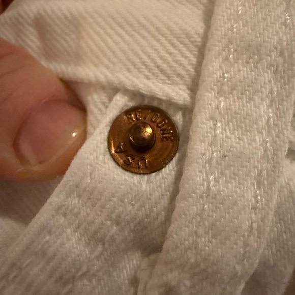 RE/DONE
90s High Rise Loose Jean in White Straight Leg Size US30 - Picture 9 of 10